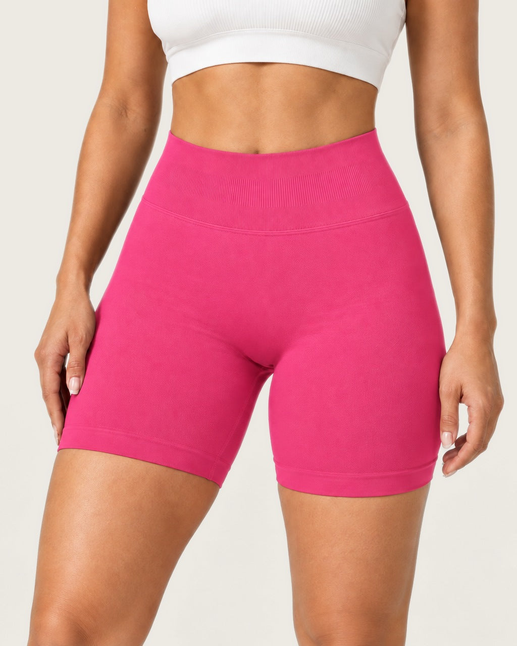 ROMY Form Seamless Shorts in Fuchsia — product view