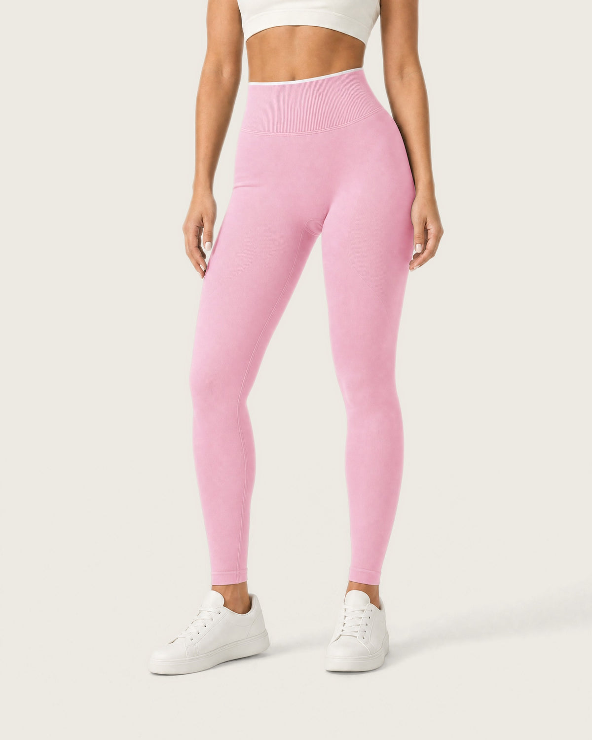 ROMY Sculpt Contrast Waist Legging in Blossom — product view