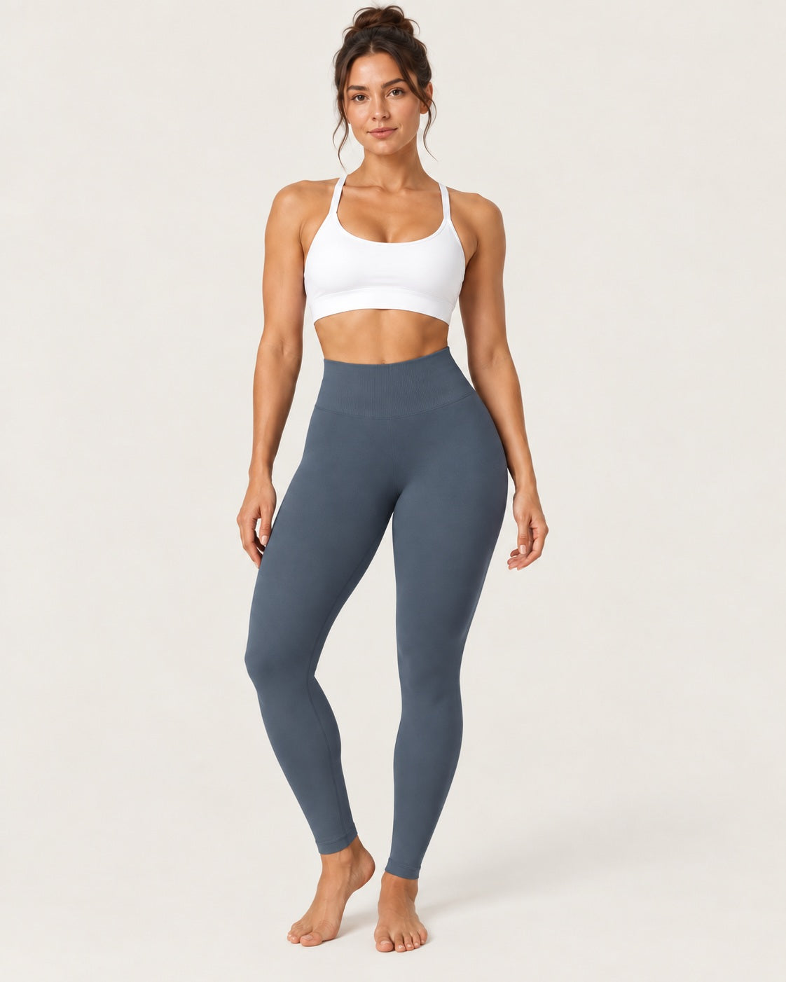 ROMY Sculpt Seamless Legging in Charcoal — front view