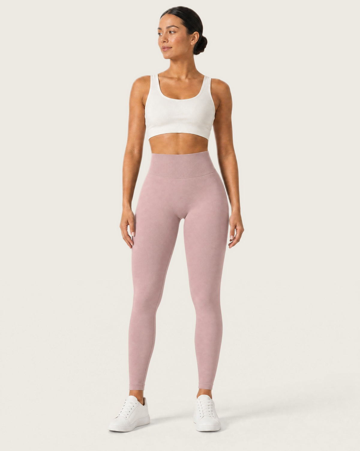 ROMY Sculpt Seamless Legging in Dusty Rose — front view
