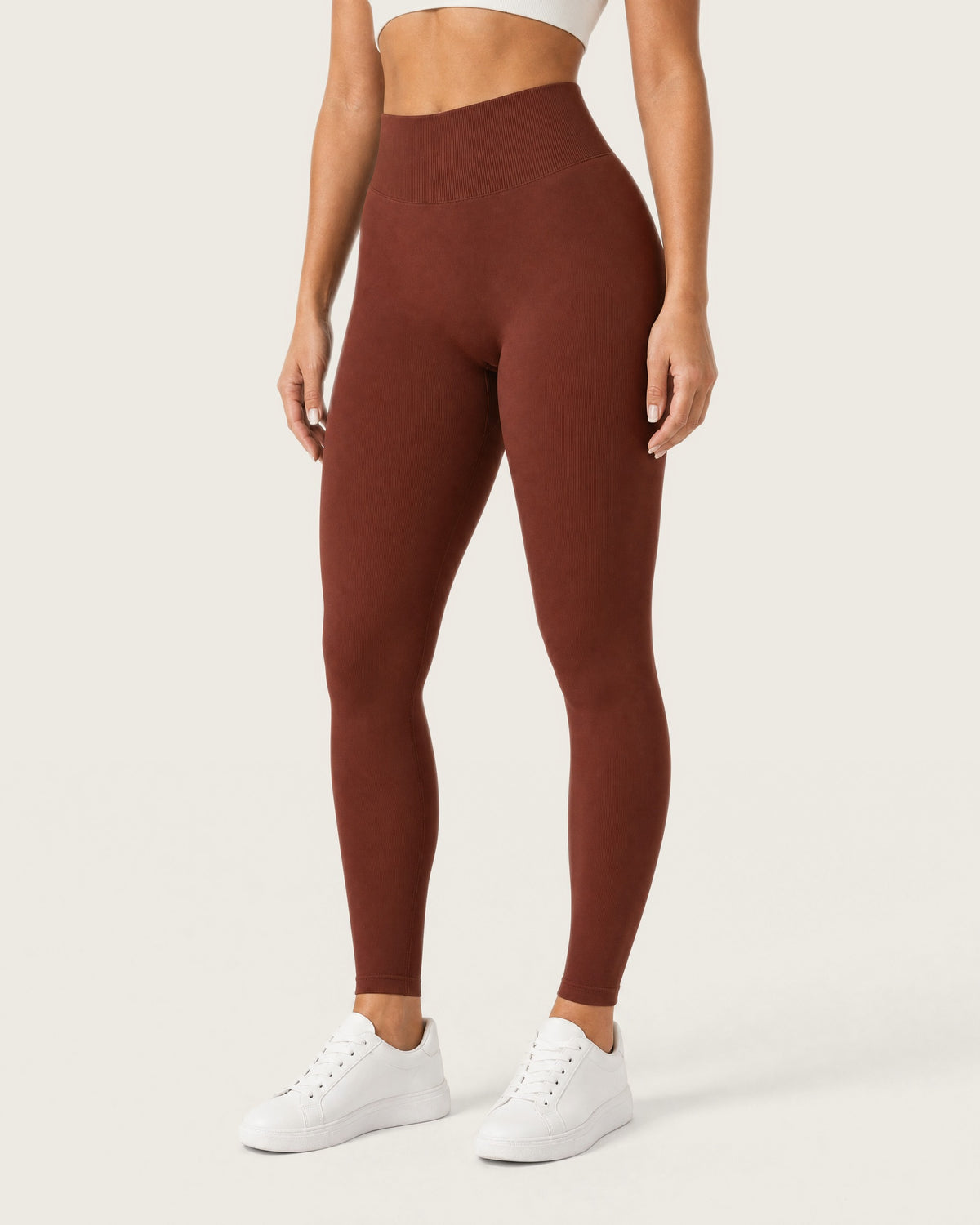 ROMY Sculpt Seamless Legging in Rust — product view