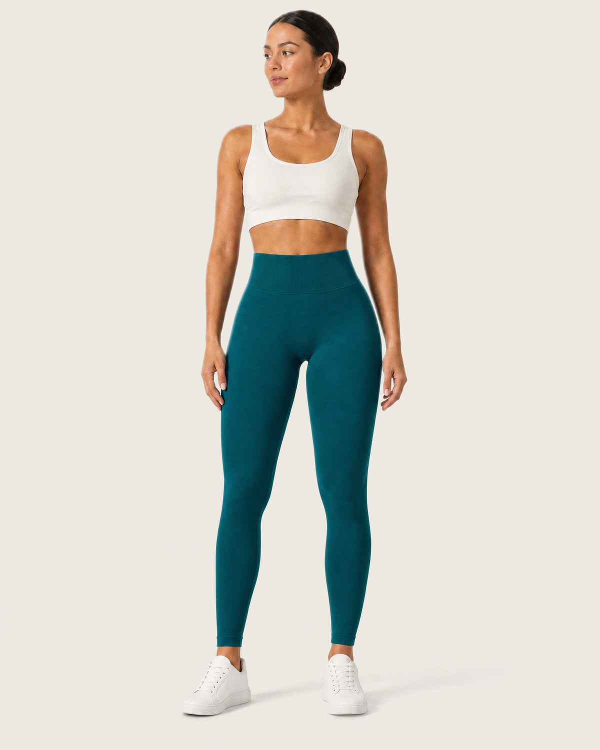 ROMY Sculpt Seamless Legging in Teal — front view