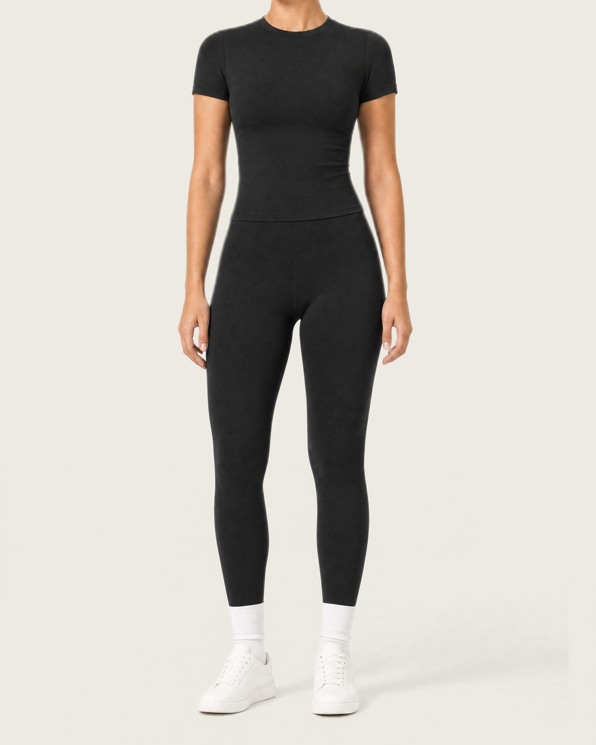 ROMY Studio Legging Set in Black — product view