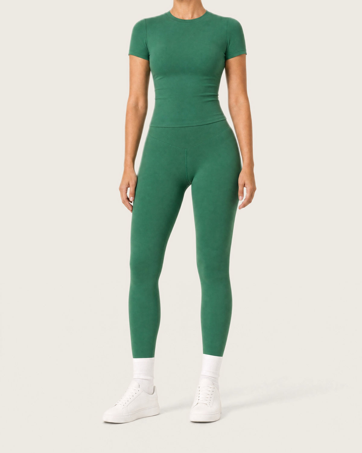 ROMY Studio Legging Set in Emerald — product view