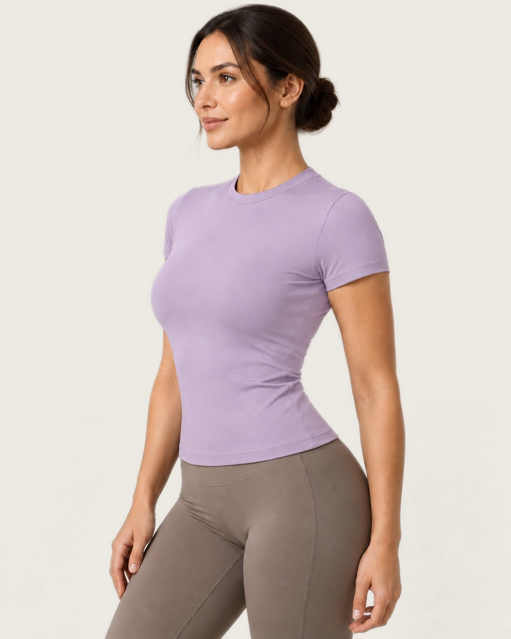 ROMY The Anchor Top in Lavender — side profile