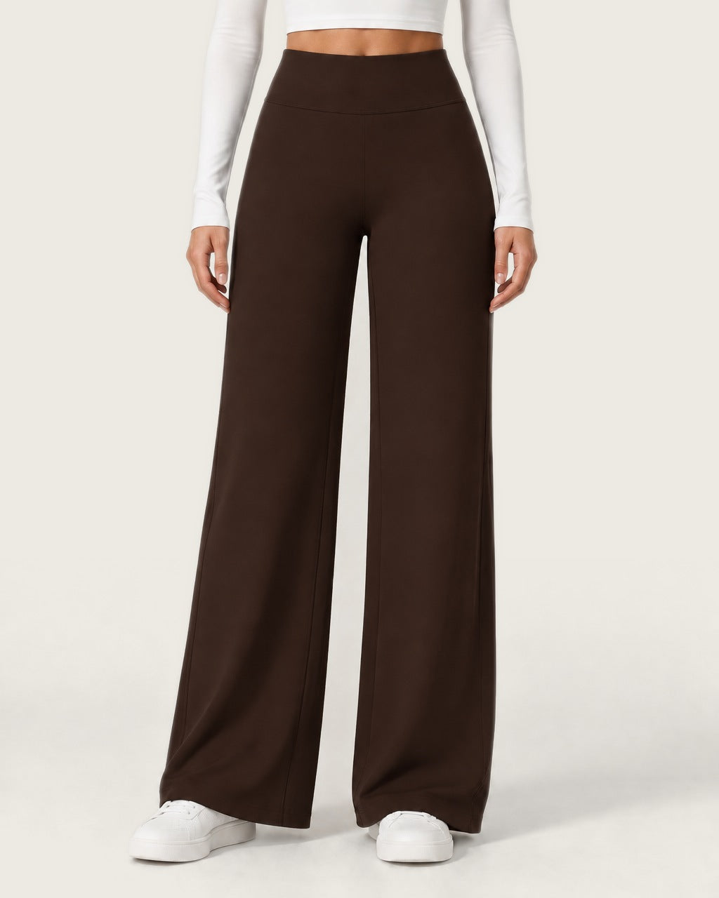 ROMY Ease Wide Leg Pant in Espresso — product view