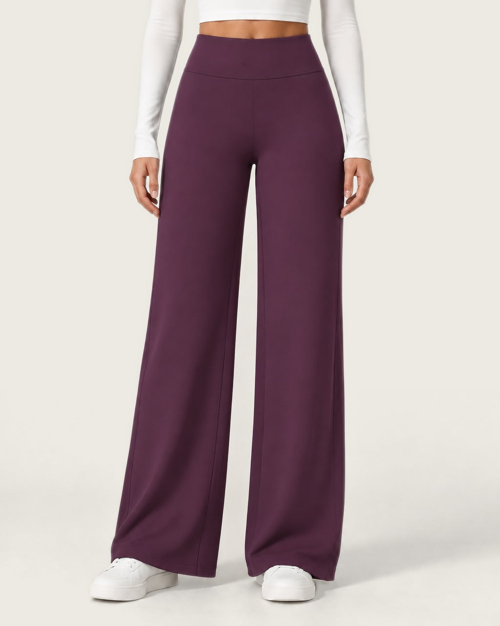 ROMY Ease Wide Leg Pant in Plum — product view