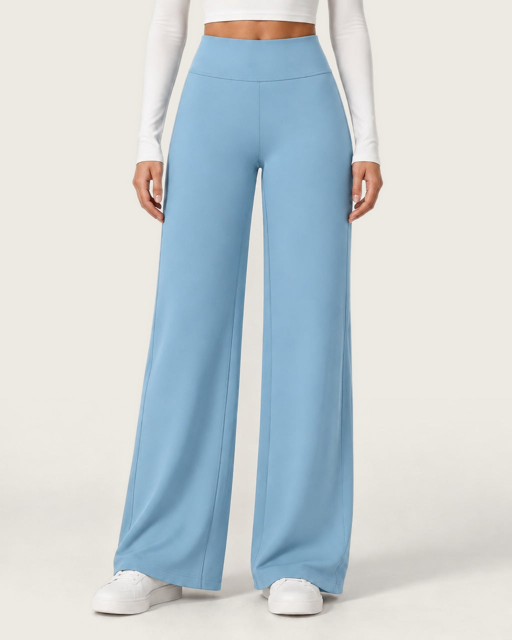 ROMY Ease Wide Leg Pant in Sky — product view