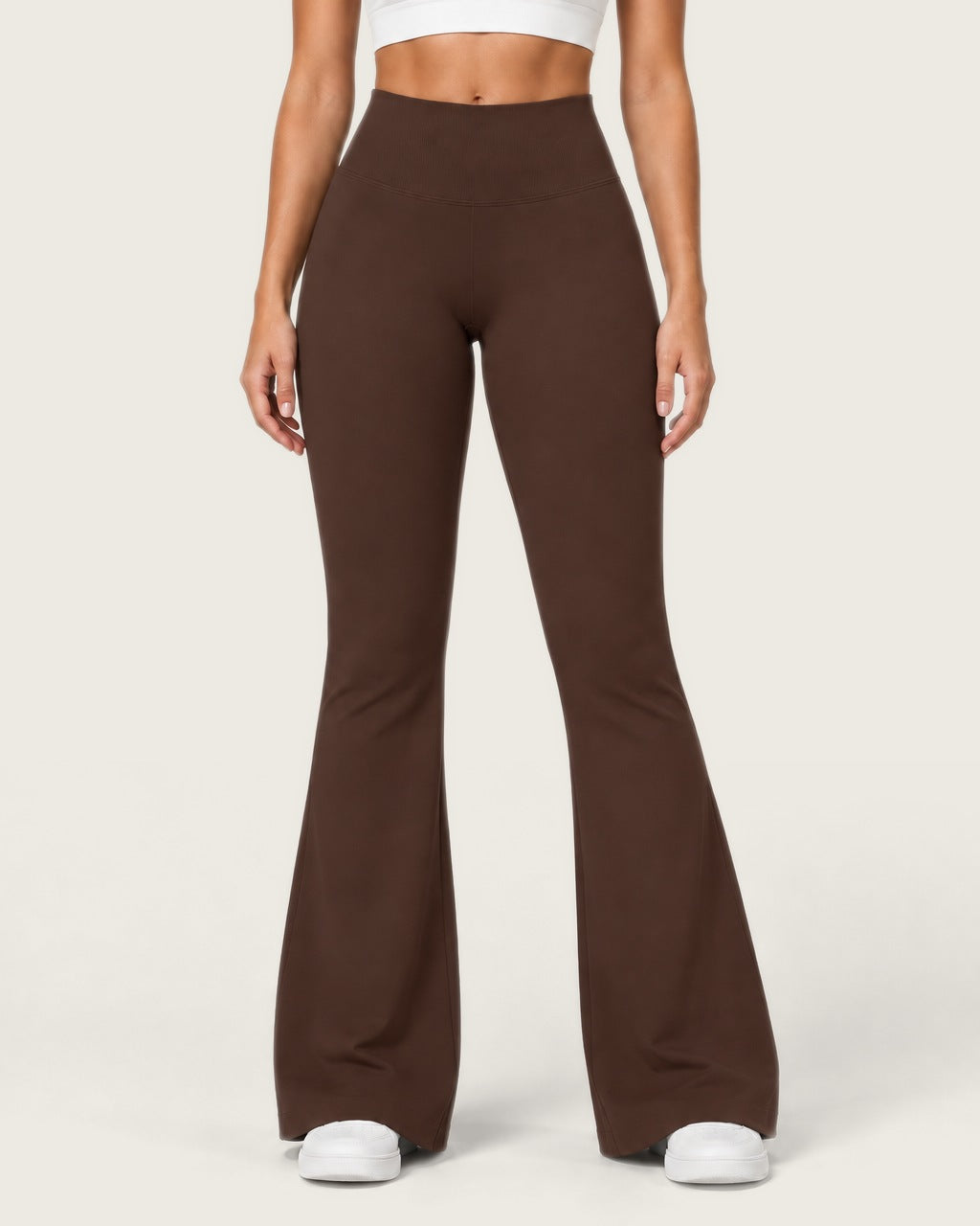 ROMY Sculpt Flare Pant in Espresso — product view