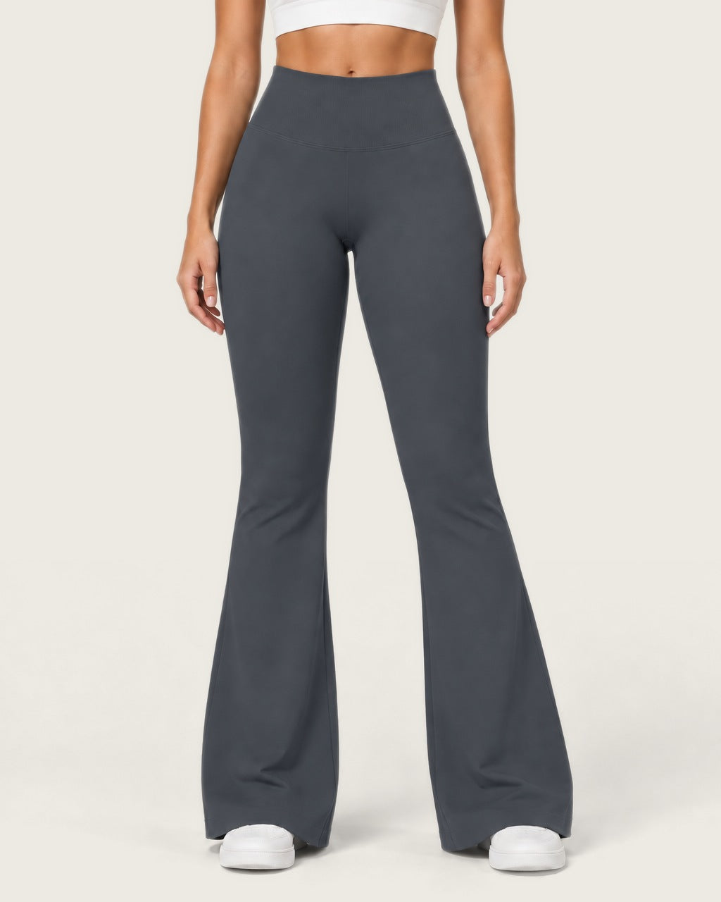 ROMY Sculpt Flare Pant in Slate — product view