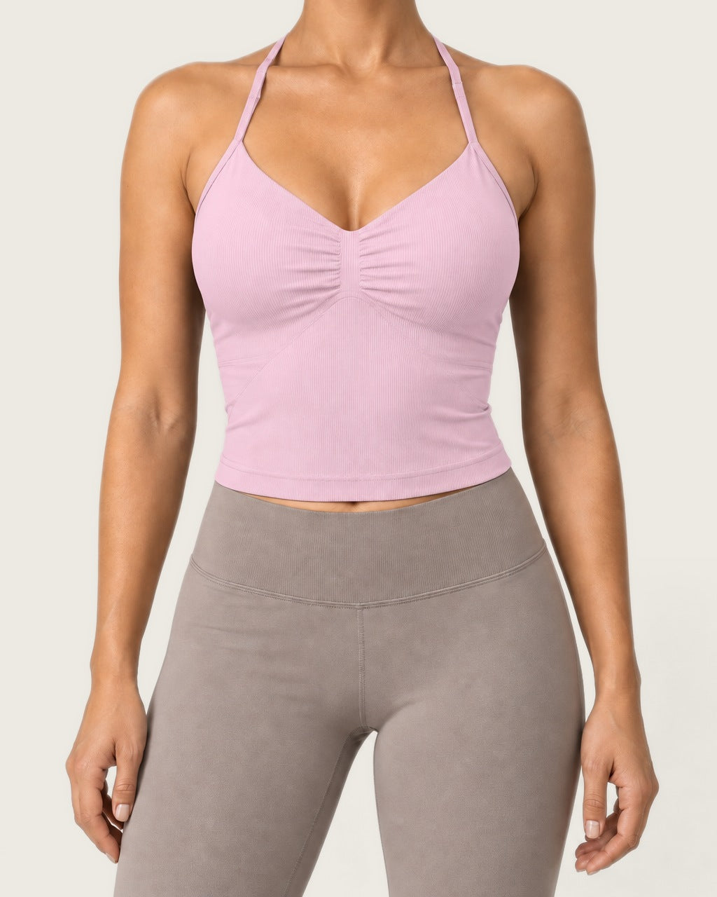 ROMY Sculpt Ruched Cami in Blossom — product view