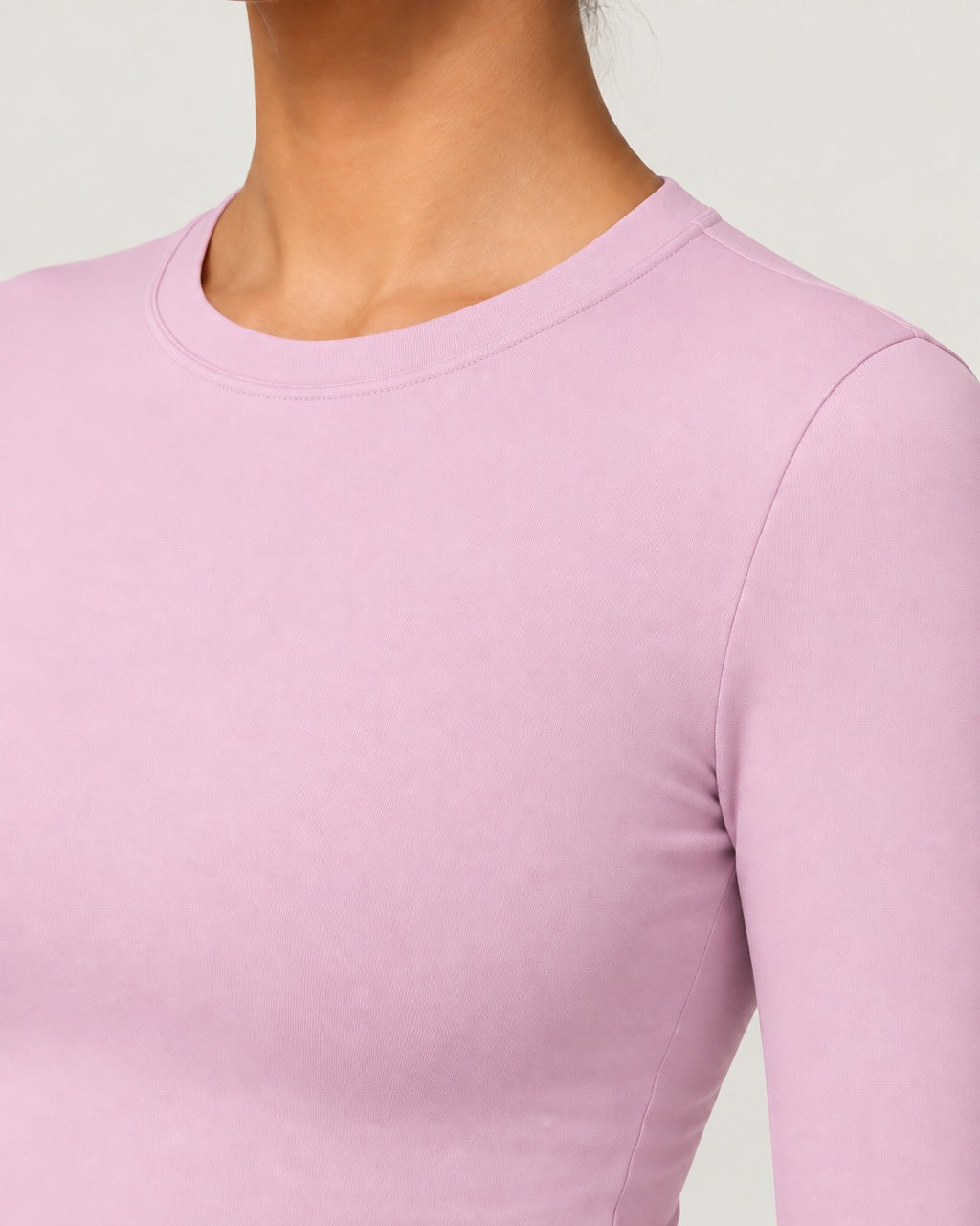 ROMY Studio Long Sleeve Set in Blossom — close-up of waistband and fabric