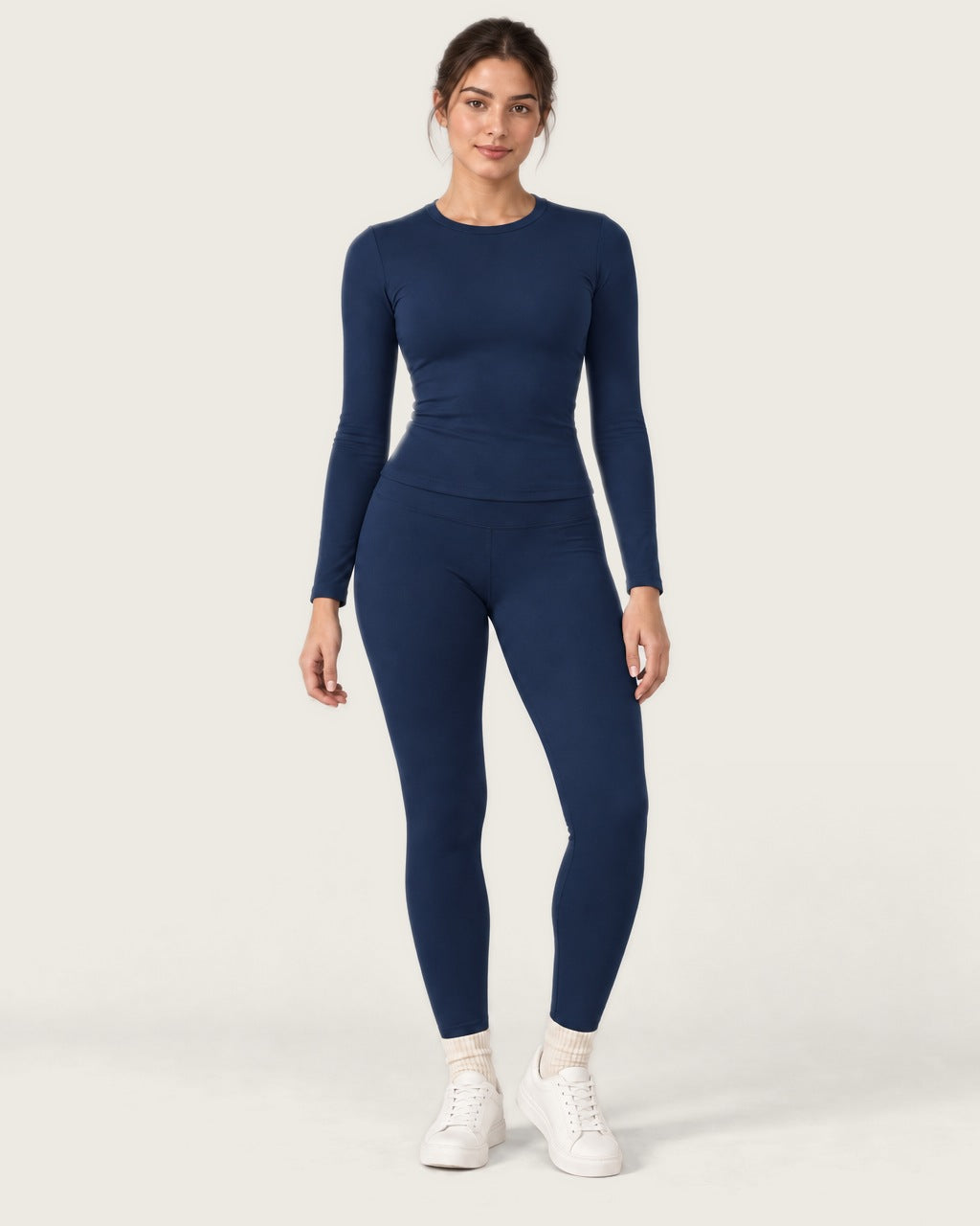 ROMY Studio Thermal Set in Navy — front view