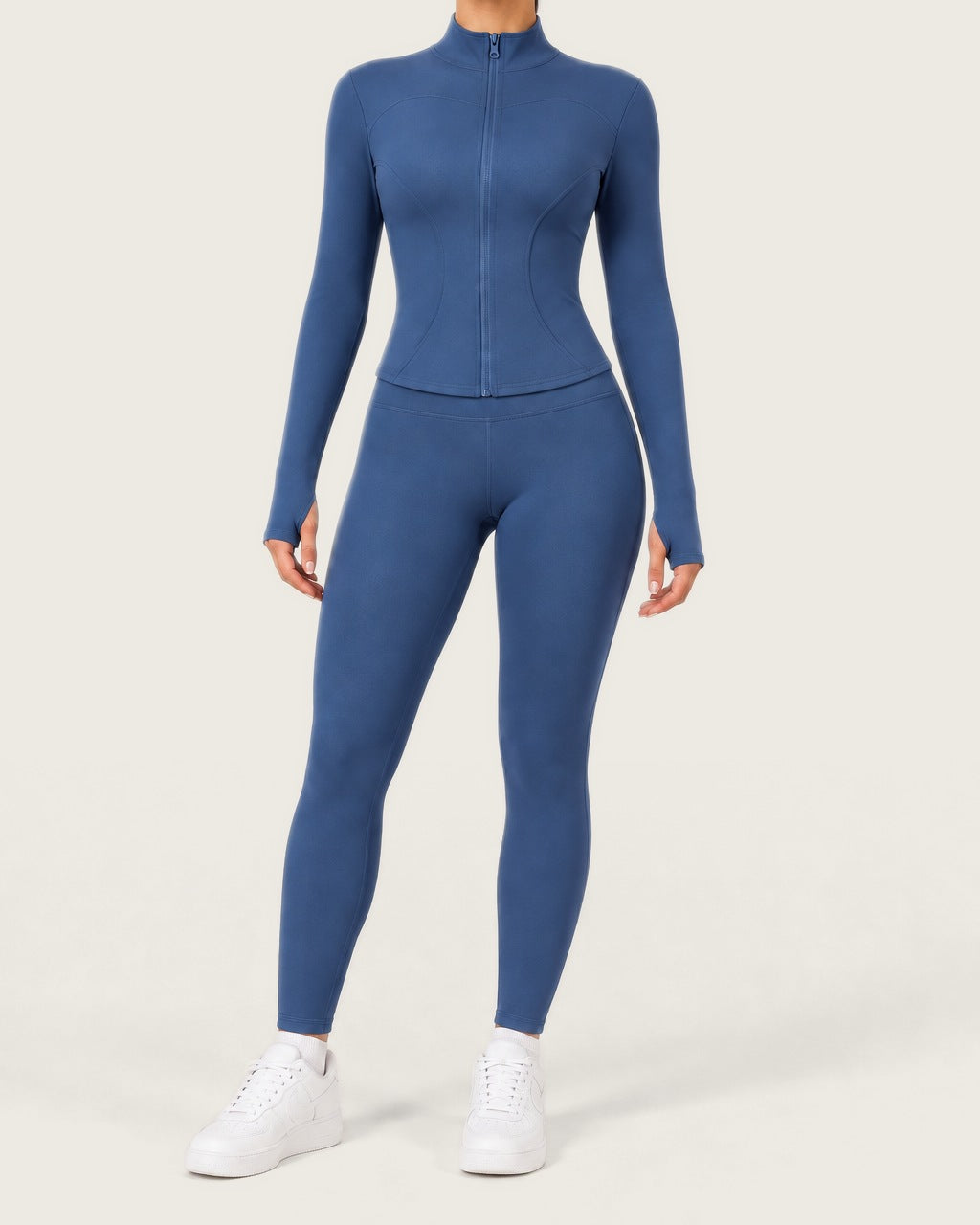 ROMY Studio Zip Set in Cobalt — product view