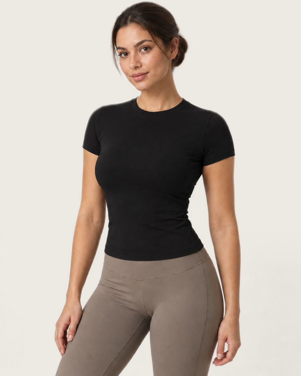 ROMY The Anchor Top in Black — front view