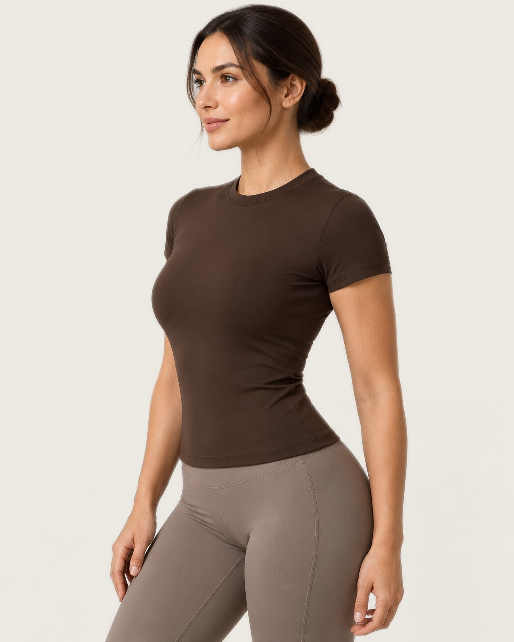 ROMY The Anchor Top in Espresso — side profile