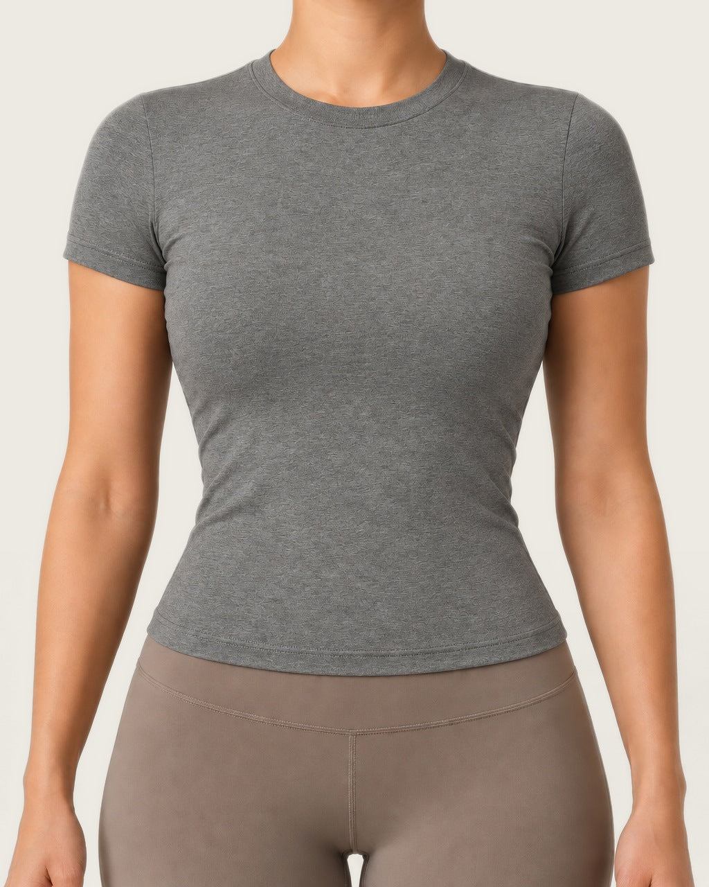 ROMY The Anchor Top in Heather Grey — product view