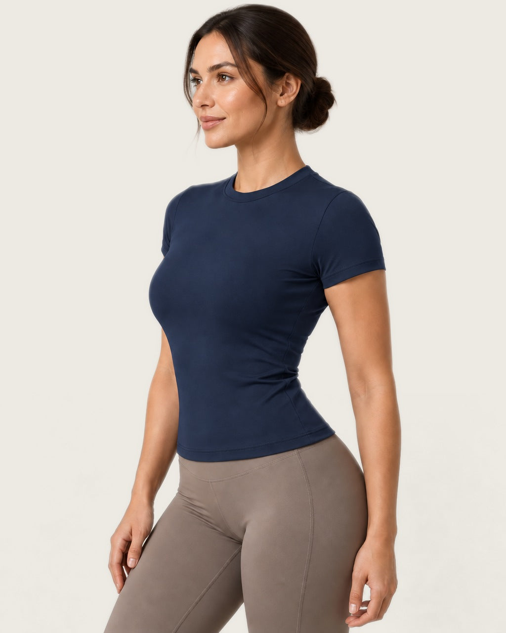 ROMY The Anchor Top in Navy — side profile