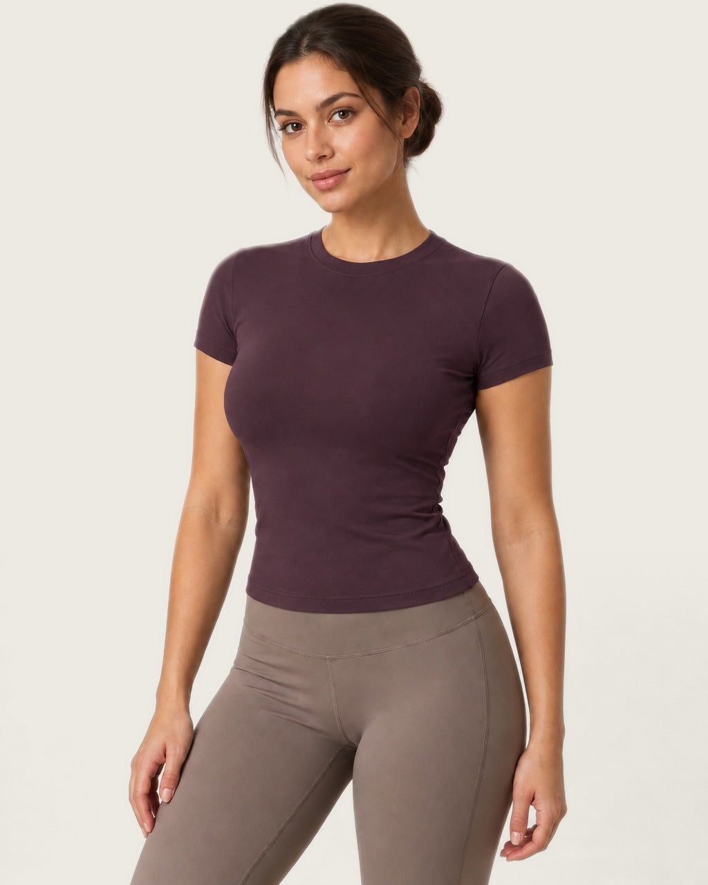 ROMY The Anchor Top in Plum — front view
