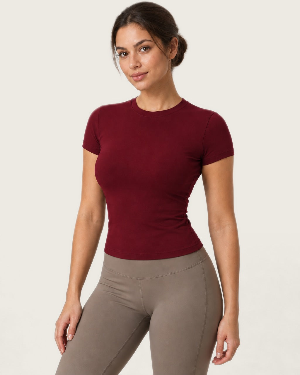 ROMY The Anchor Top in Wine — front view